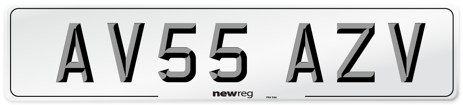 AV55 AZV Number Plate from New Reg